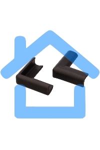 Набор: тонкая мягкая универсальная лента для крепления на острые края (NBR,14*4*2000 мм) + 4 мягкие насадки-протектора 