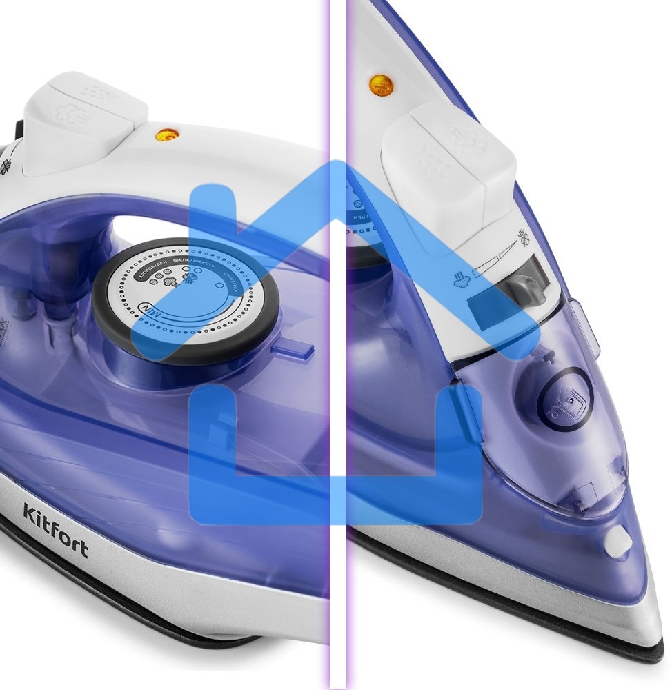 Утюг Kitfort KT-2603 1300Вт белый/фиолетовый