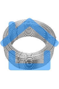 Проволока стальная, оцинкованная 2,0 мм, длина 50 м Сибртех