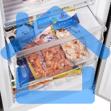 Морозильная камера Maunfeld MFFR170SB, черный, 206л, 4 ящика, 2 полки