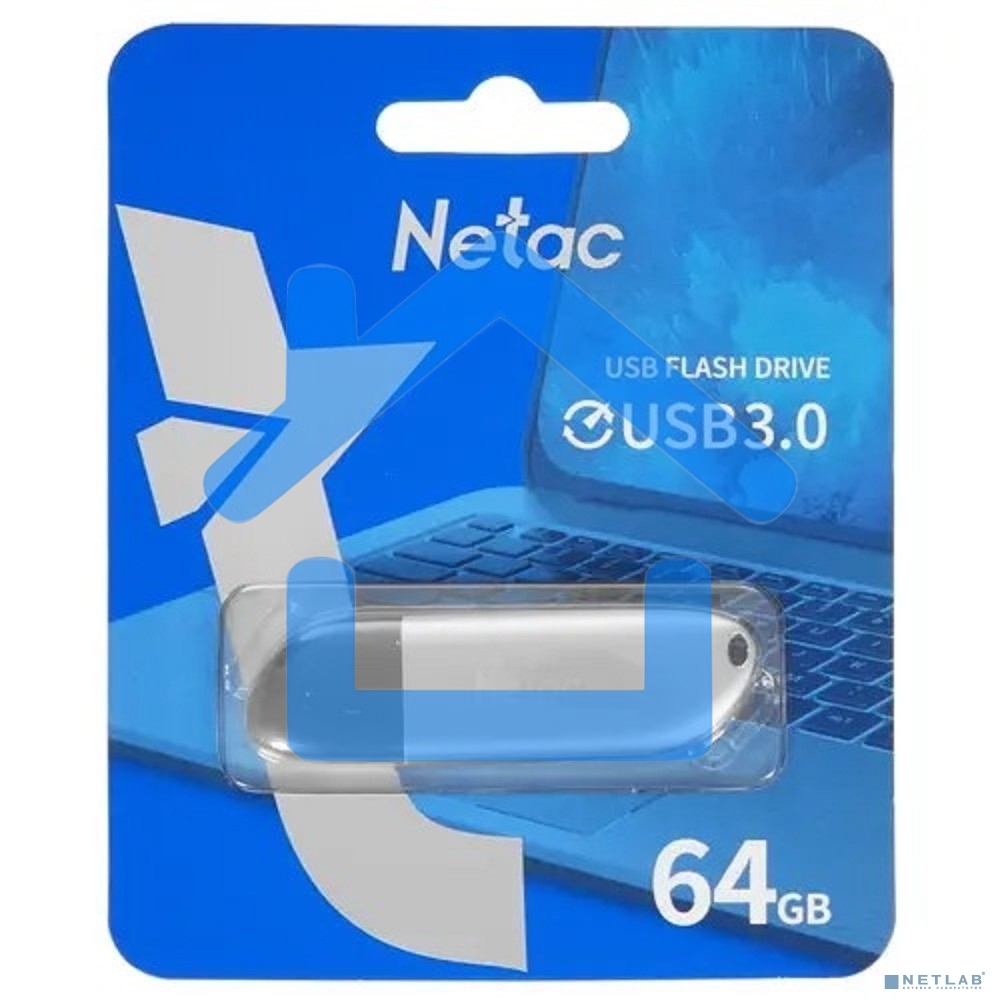 Флешка USB R/W Drive Netac U352 USB3.0 64Gb, retail version