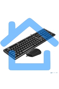 Комплект клавиатура + мышь A4Tech KK-3330S клав:черный мышь:черный USB