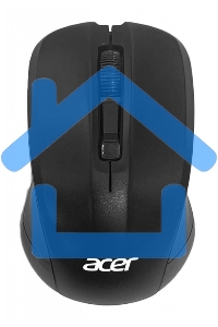 Мышь беспроводная Acer OMR010 черный, 1200 dpi, радиоканал, USB, кнопки - 3