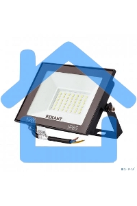 Прожектор Rexant СДО 50 Вт 4000 Лм 4000 K черный корпус