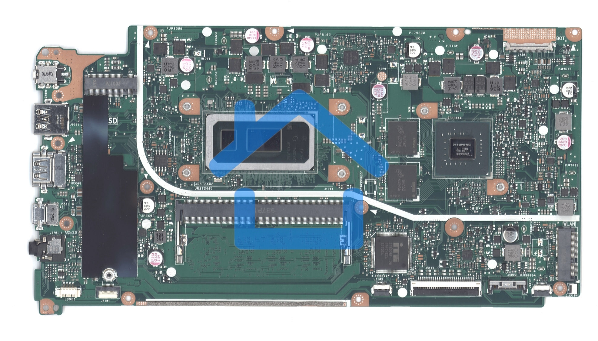 Материнская плата для Asus X512F 4G/I7-10510U 90NB0KS0-R00060