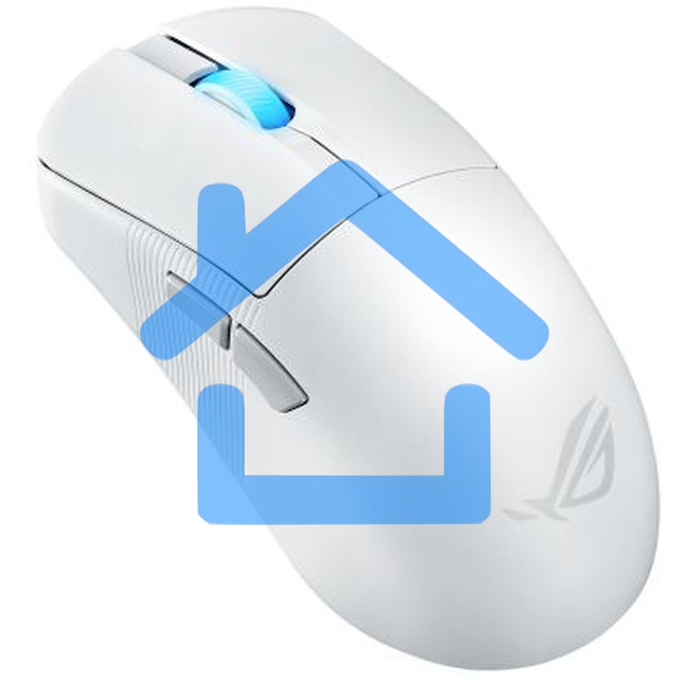 Мышь беспроводная ASUS ROG Harpe Ace Mini белый, 42000 dpi, радиоканал, Bluetooth, USB, кнопки - 5