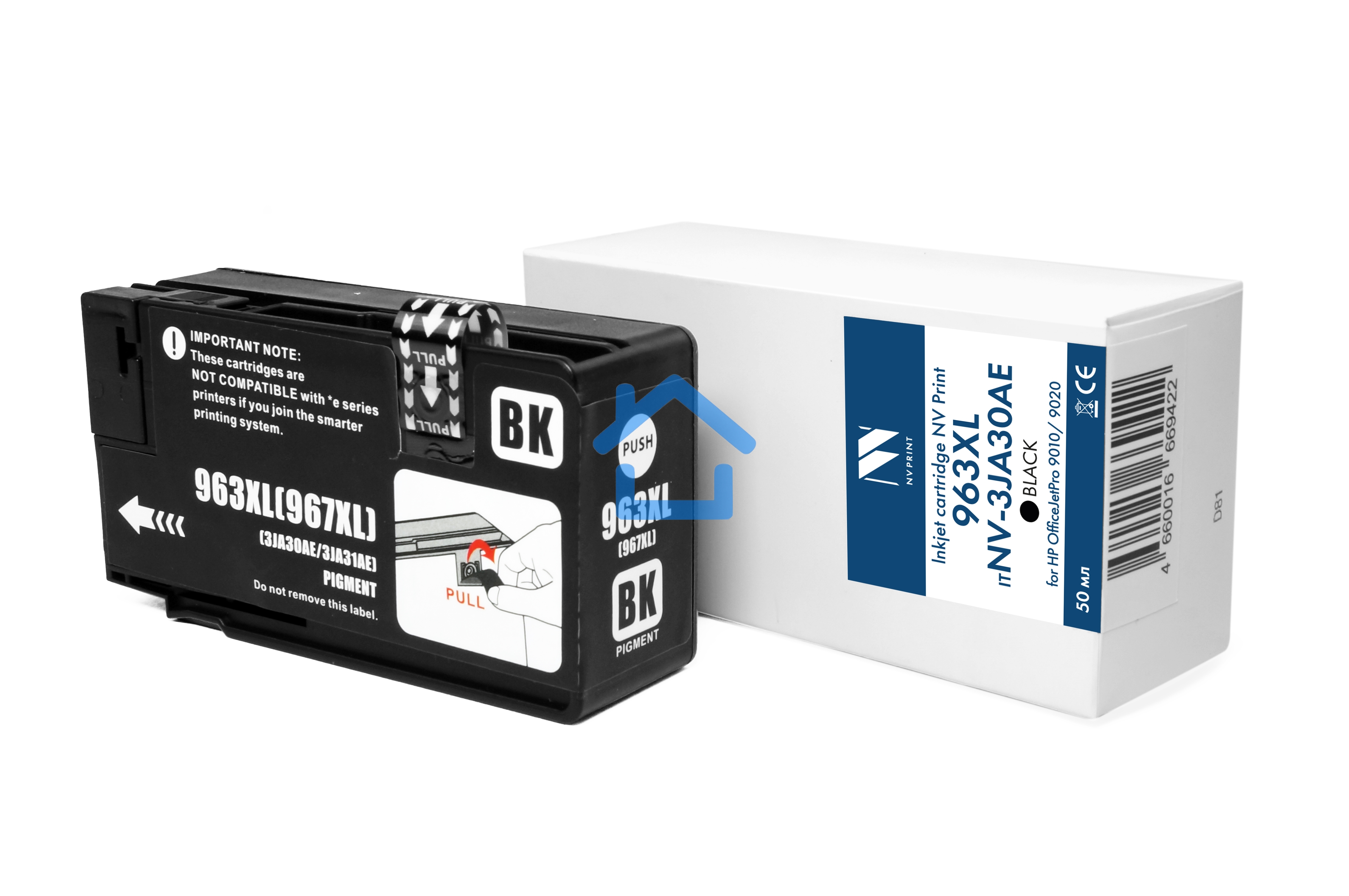 Струйный картридж NVPrint 963XL (NV-3JA30AE) Black для HP OfficeJetPro 9010/9020 (26 мл) совместимый