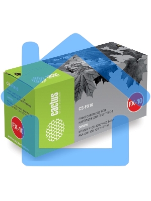 Картридж лазерный Cactus CS-FX10S черный (2000 стр.) для Canon MF4000/4100/4200/4600/ FAX-L95/100/120