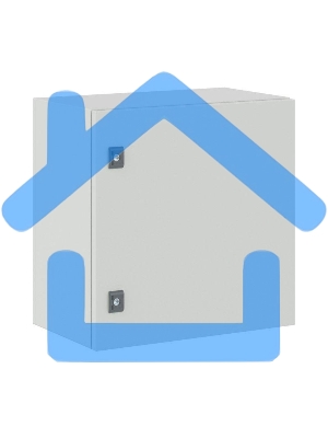 Шкаф ST с монтажной платой 500х500х300мм от IP65-до IP66 IK10 ДКС R5ST0553