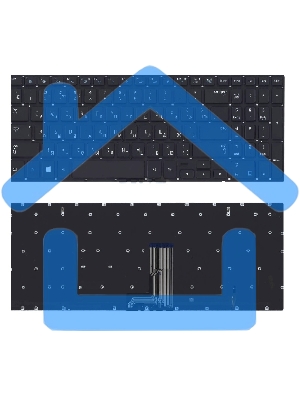 Клавиатура для ноутбука Samsung NP670Z5E-X01, черная с подсветкой