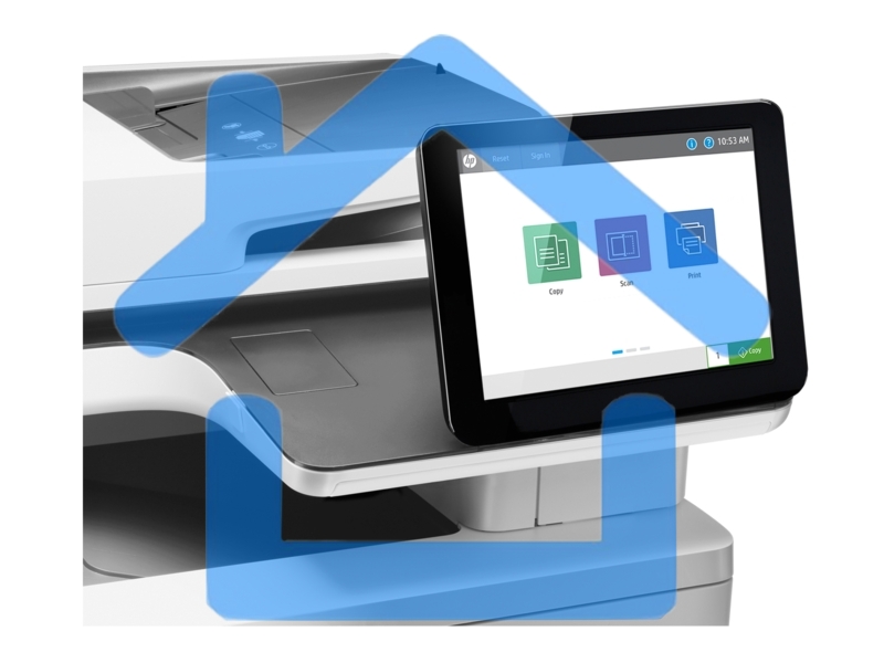 МФУ лазерное HP Color LaserJet Ent M578dn (7ZU85A), A4, цветной, печ. до 38 стр/мин., скан. до 43 стр/мин. (ч/б) 38 стр/мин. (цвет), 1200 x 1200 dpi (печать) 600x600dpi (скан.), USB, RJ-45, Air Print, Mopria