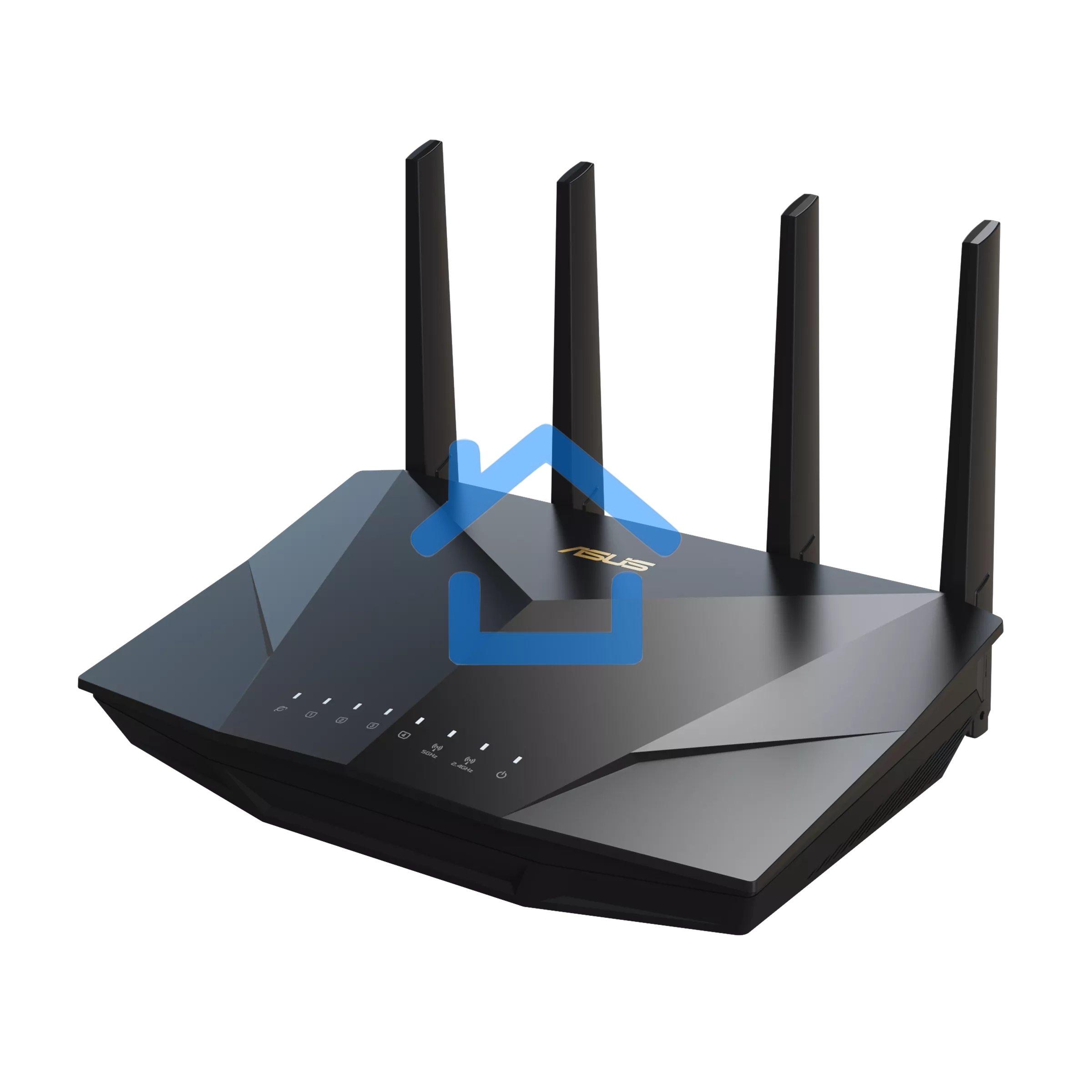 Маршрутизатор Asus RT-AX5400 AX5400 10/100/1000 компл.:устройство/крепления/адаптер черный (упак.:1шт)