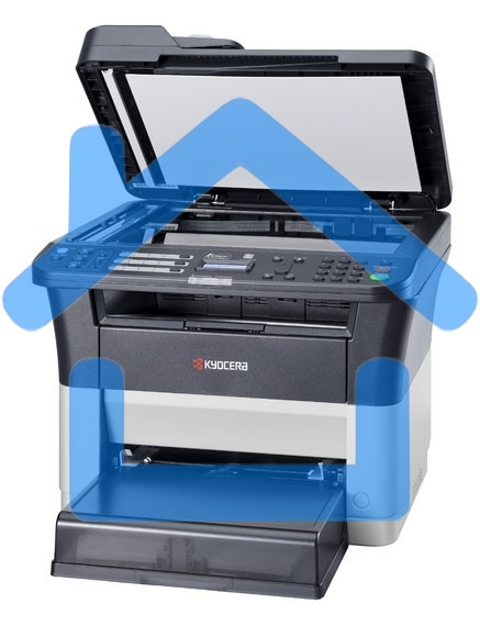 МФУ лазерное Kyocera Ecosys FS-1125MFP (1102M73RU0/1102M73RUV/1102M73RU2/1102M73NX2/1102M73DZ2), A4, ч/б, печ. до 25 стр/мин., скан. до 18 стр/мин. (ч/б) 6 стр/мин. (цвет), 600 x 600 dpi, USB, RJ-45