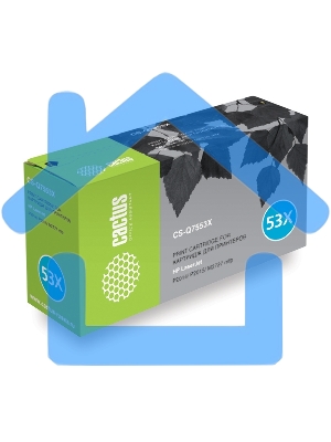 Картридж лазерный Cactus CS-Q7553XS черный (7000 стр.) для HP P2014/P2015/M2727