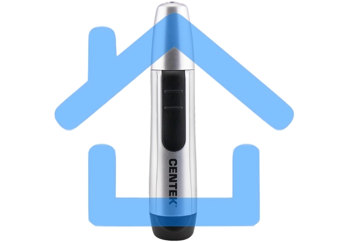 Триммер Centek CT-2180 (серый/черный) для носа и ушей, питание 1хАА (в комплекте не поставляются)