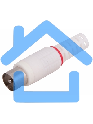 Разъем штекер TV PROconnect без пайки белый