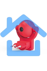 Светильник розеточный Gauss с фиксированной проекцией и датчиком освещ. 0.5Вт розо. 1/100