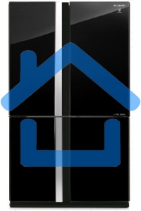 Холодильник Sharp SJGX98PBK черный трехкамерный 394/211 л морозилка снизу