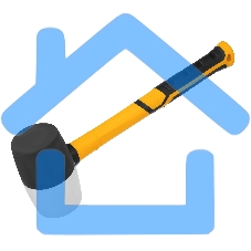 Киянка резиновая Denzel 680 г, черно-белая, фибергласовая рукоятка c TPR покрытием