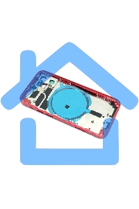 Задняя крышка (корпус) в сборе с рамкой для Apple iPhone 12 Mini красная