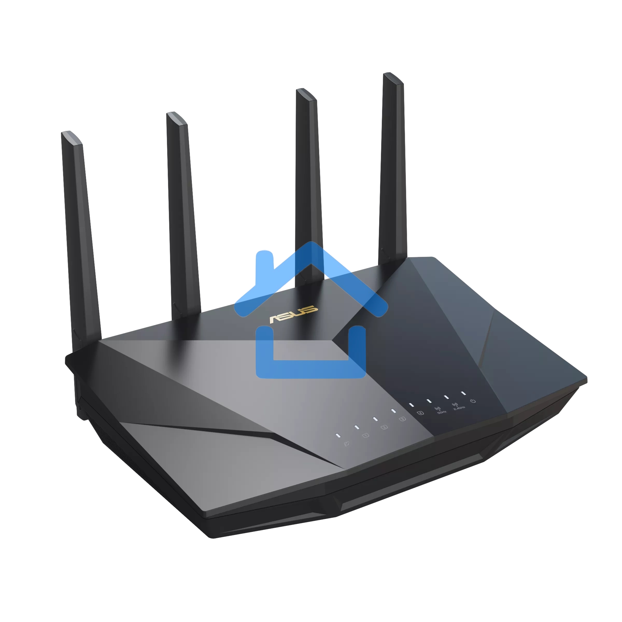 Маршрутизатор Asus RT-AX5400 AX5400 10/100/1000 компл.:устройство/крепления/адаптер черный (упак.:1шт)