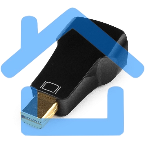 Переходник miniDisplayPort - VGA, Cablexpert A-mDPM-VGAF-01, 20M/15F, черный, пакет