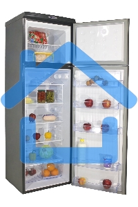 Холодильник DON R-236 G графит зеркальный двухкамерный 250/70л морозилка сверху
