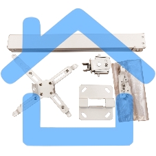Крепление для проектора, с квадратной штангой, от потолка 30-50см, цв. белый