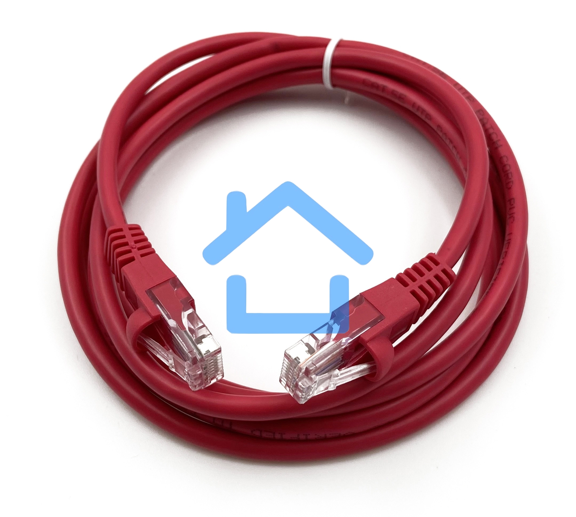 Патч-корд Buro cat5E 2м красный RJ-45 (m)-RJ-45 (m)