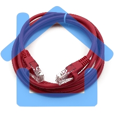 Патч-корд Buro cat5E 2м красный RJ-45 (m)-RJ-45 (m)