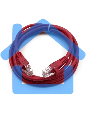 Патч-корд Buro cat5E 2м красный RJ-45 (m)-RJ-45 (m)