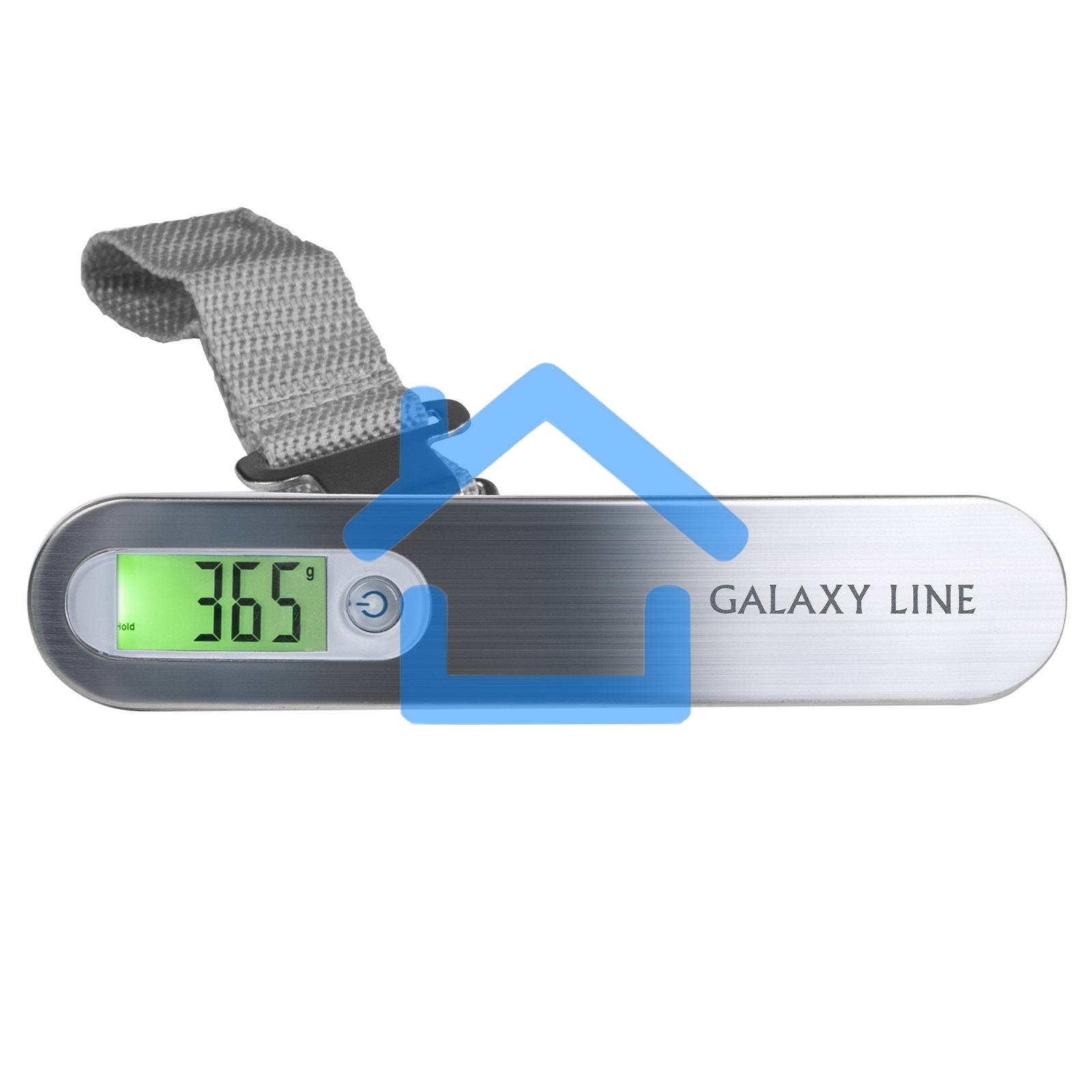 Безмен Galaxy LINE GL 2833, серый, ЖК-дисплей с подсветкой зеленого цвета, максимально допустимый вес 50 кг, цена деления 10 г, функция обнуления массы тары, индикатор перегрузки, индикация низкого заряда элемента питания, крюк и ремень для взвешивания, е