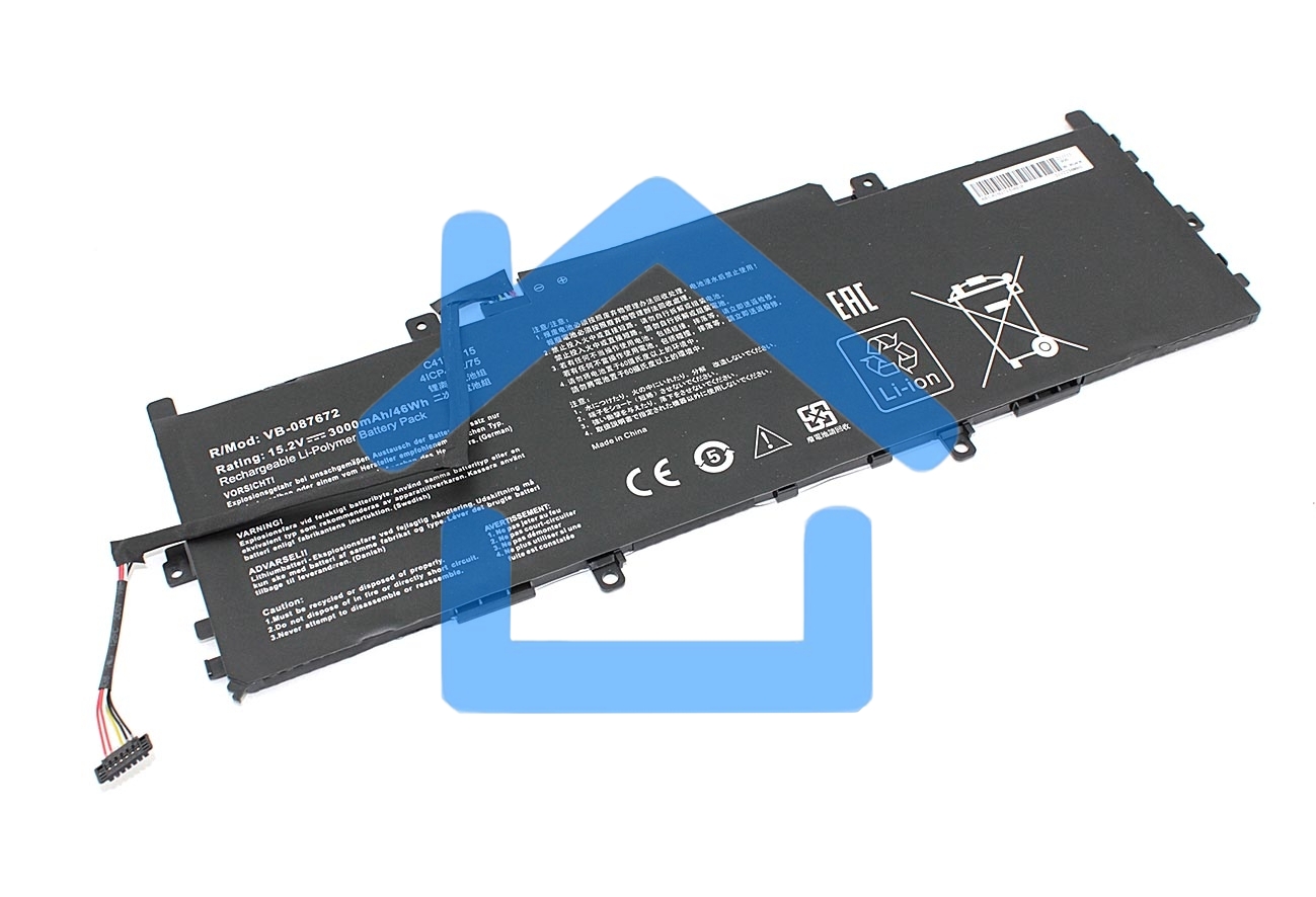 Аккумуляторная батарея для ноутбука Asus Zenbook U3100FN 15.2V 3000mAh OEM