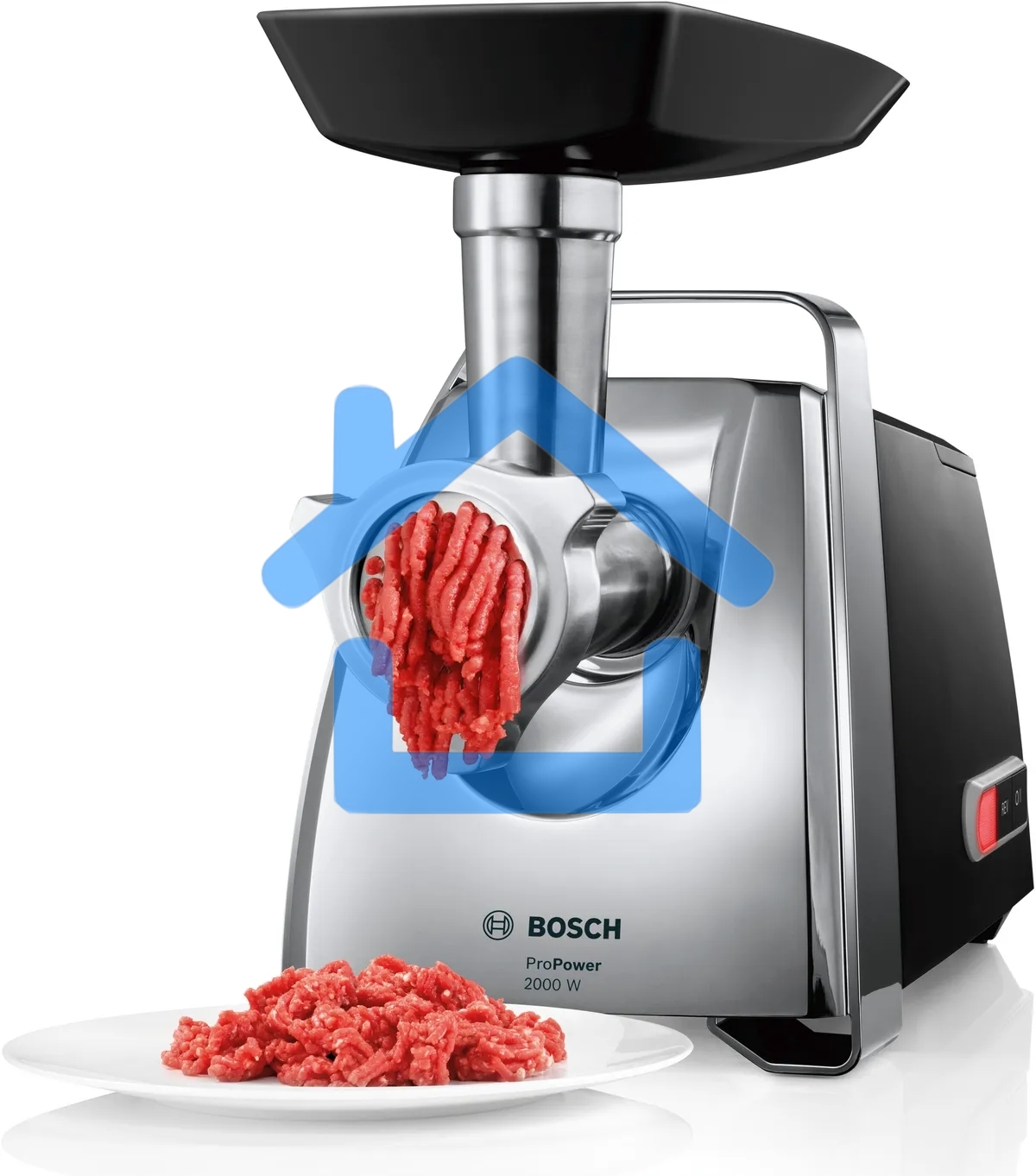 Мясорубка электрическая Bosch MFW67440 2000Вт черный/серебристый