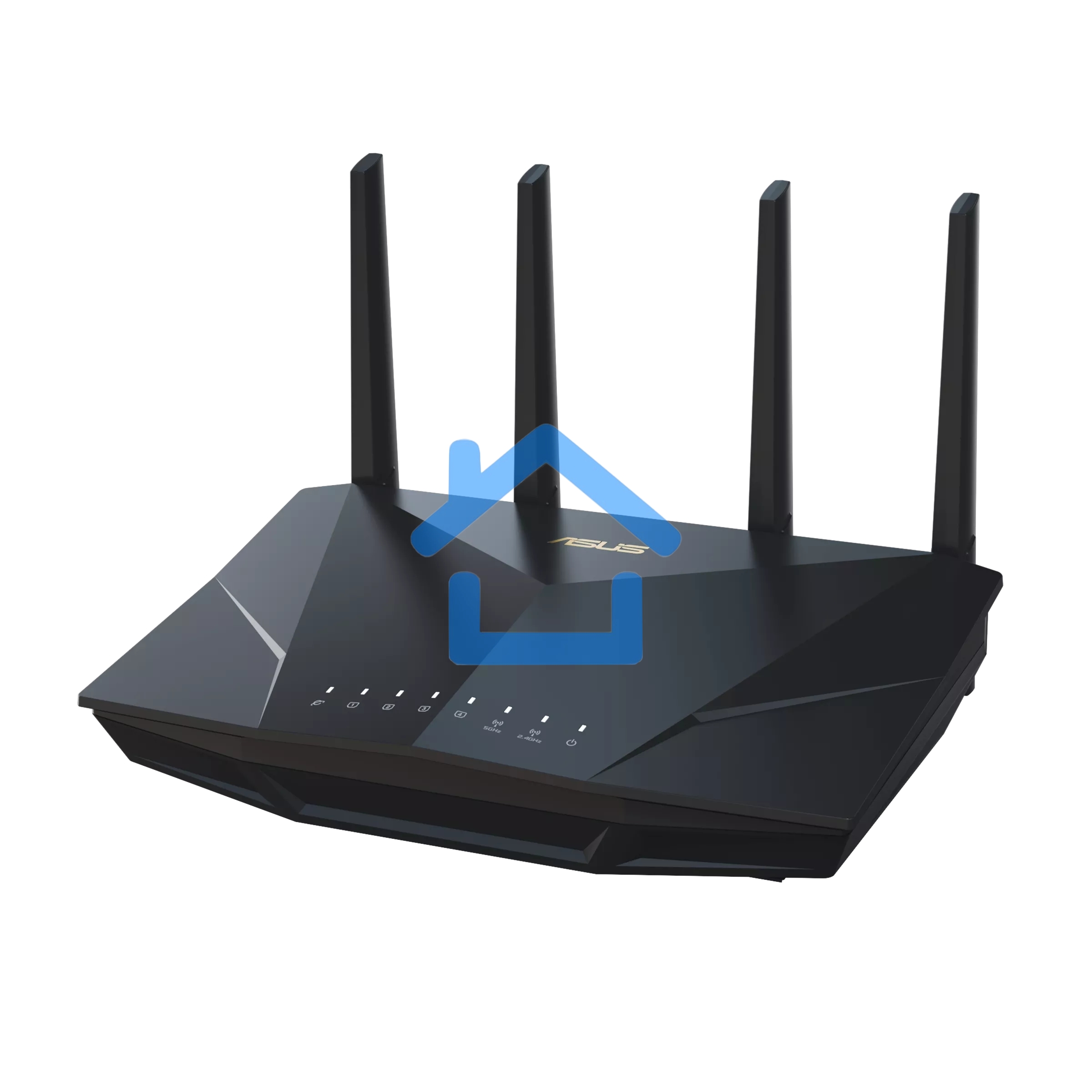 Маршрутизатор Asus RT-AX5400 AX5400 10/100/1000 компл.:устройство/крепления/адаптер черный (упак.:1шт)