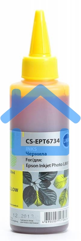 Чернила Cactus CS-EPT6734 желтый (100мл) Epson L800