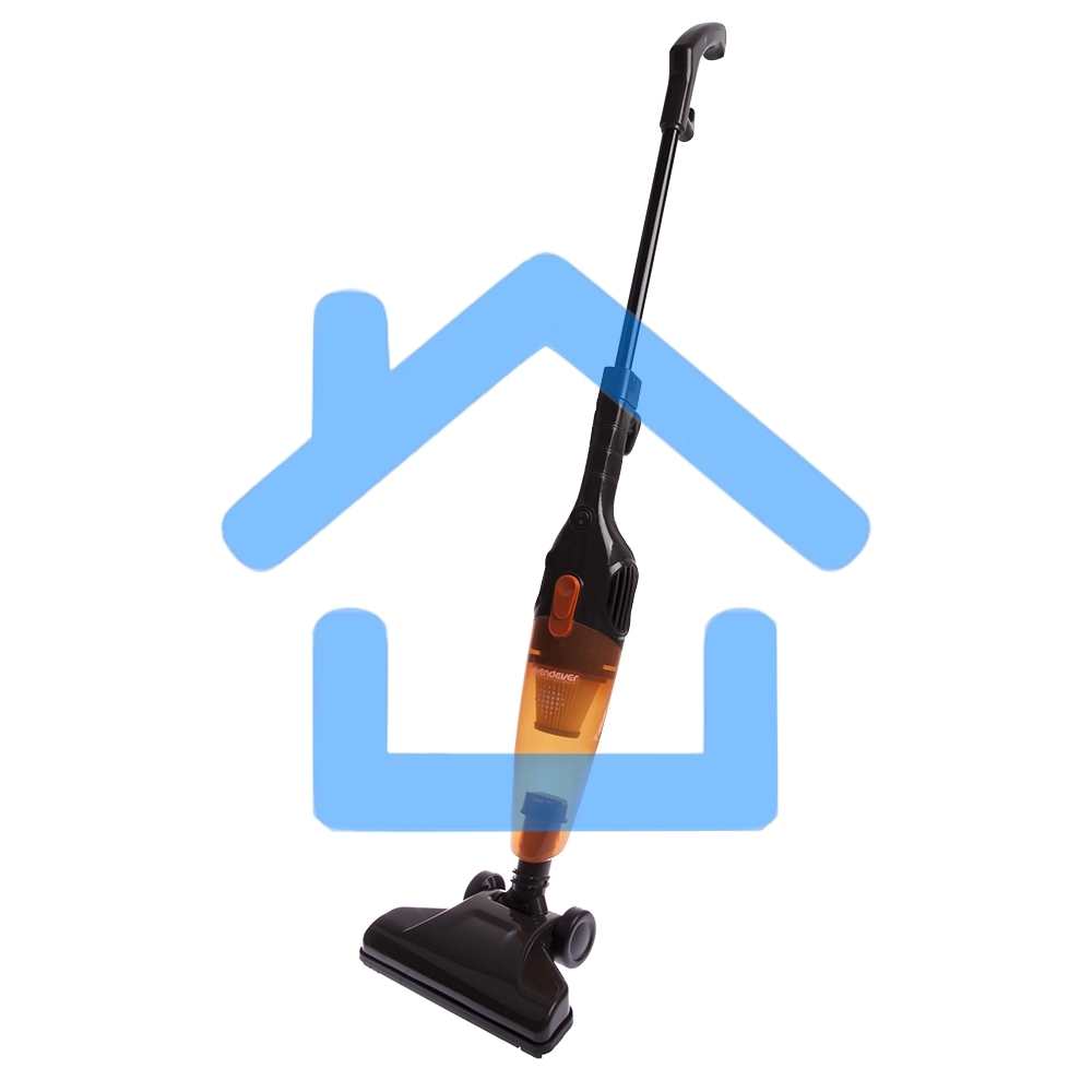 Пылесос вертикальный циклонного типа Endever SkyClean VC-277, темно-серый/оранжевый, мощность 700 Вт, циклонная система фильтрации, 6 шт/уп