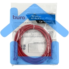 Патч-корд Buro cat5E 2м красный RJ-45 (m)-RJ-45 (m)