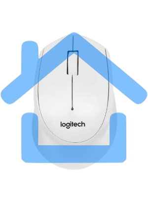 Мышь беспроводная Logitech M330 SILENT PLUS белый, 1000 dpi, радиоканал, USB, кнопки - 3