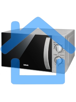 Микроволновая печь BBK 20MWG740M/S серебро, 20 л, 700 Вт, поворотный механизм