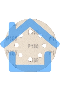 Круг абразивный на ворсовой подложке под 