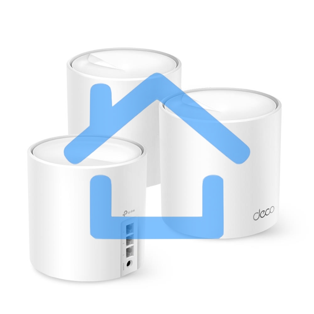 Бесшовный Mesh роутер TP-Link Deco X50(3-Pack) AX3000 10/100/1000BASE-TX (упак.:3шт)
