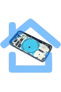 Задняя крышка (корпус) в сборе с рамкой для Apple iPhone 12 Mini синяя