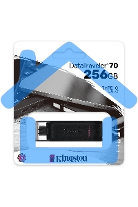 Флешка USB Kingston 256 Gb DataTraveler 70 DT70/256 Gb USB Type-C 3.2 черный