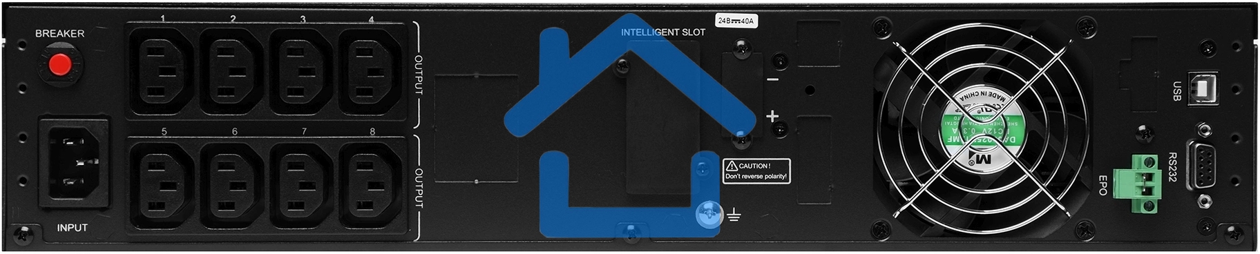 Источник бесперебойного питания Ippon Pacific 1000 900Вт 1000ВА черный