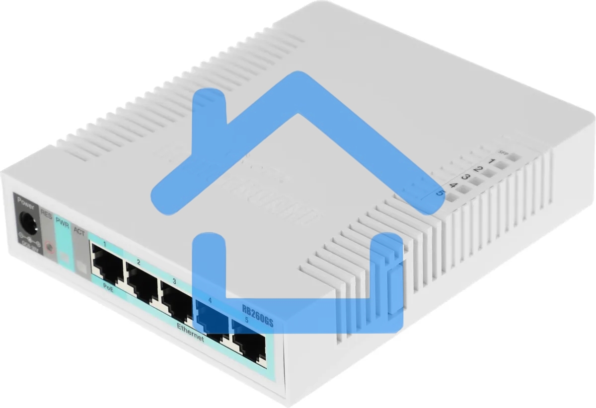 Коммутатор MikroTik CSS106-5G-1S 5PORT 1000M