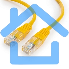 Патч-корд UTP Cablexpert кат.5e, 1.5м, литой, многожильный (желтый)