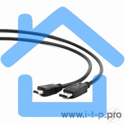 Кабель DisplayPort-HDMI Gembird/Cablexpert 3м, 20M/19M, черный, экран, пакет(CC-DP-HDMI-3M)