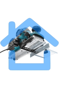 Рубанок Makita KP0810C Рубанок,1050Вт,12000об\м,ширина-82мм,глуб-4мм,3.2кг,кор,парал упор