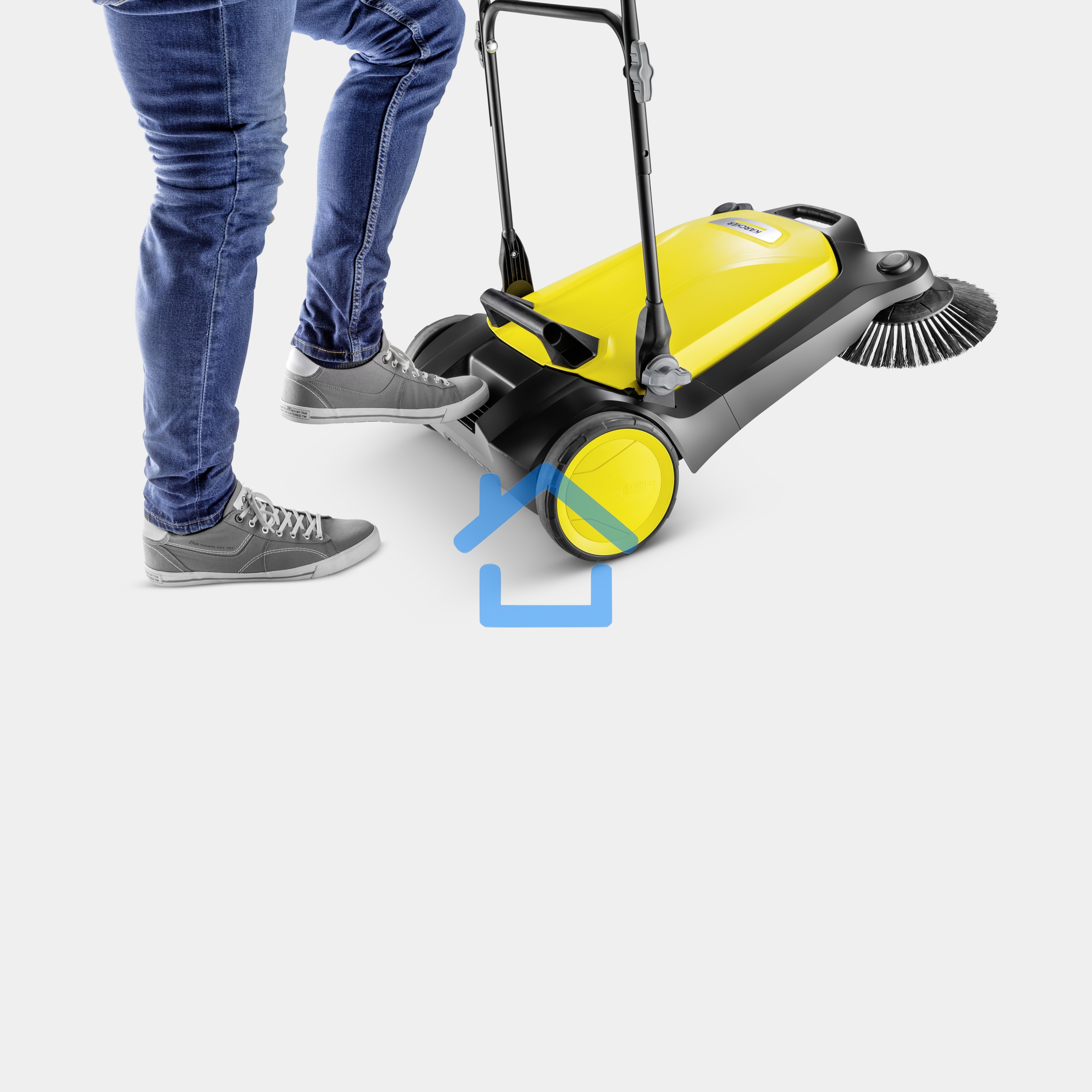 Подметальная машина ручная Karcher S 4 Twin 20 л, 2400 м²/ч